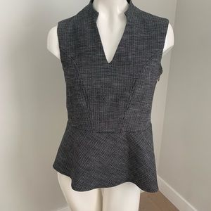 Peplum grey top